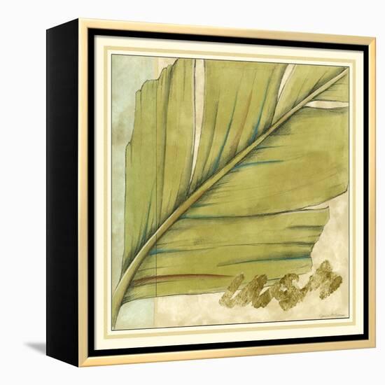Peacock Palm IV-Jennifer Goldberger-Framed Stretched Canvas