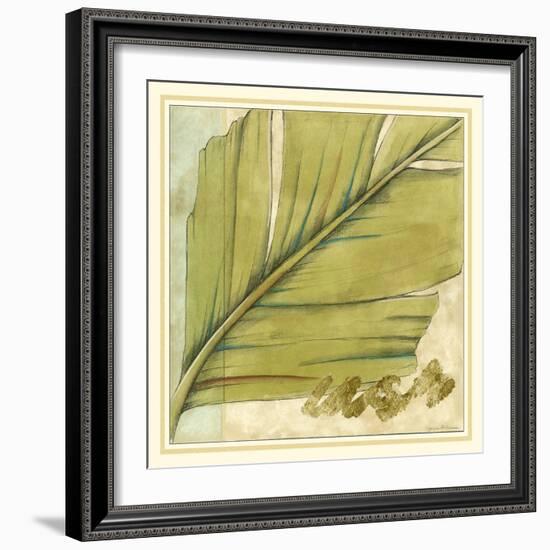 Peacock Palm IV-Jennifer Goldberger-Framed Art Print