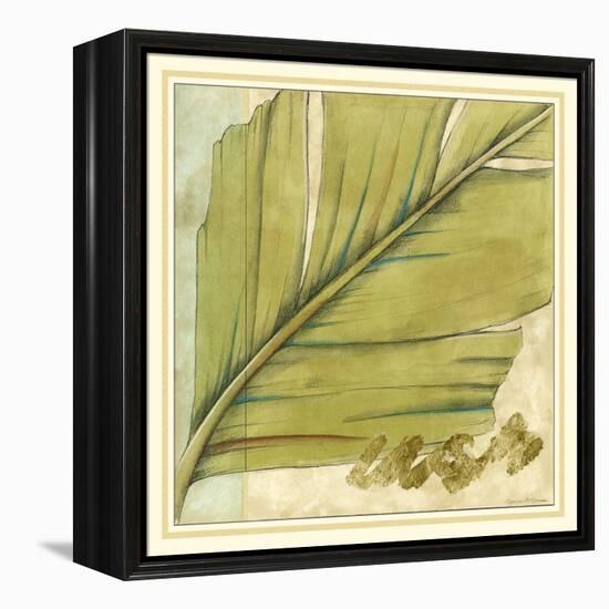 Peacock Palm IV-Jennifer Goldberger-Framed Stretched Canvas