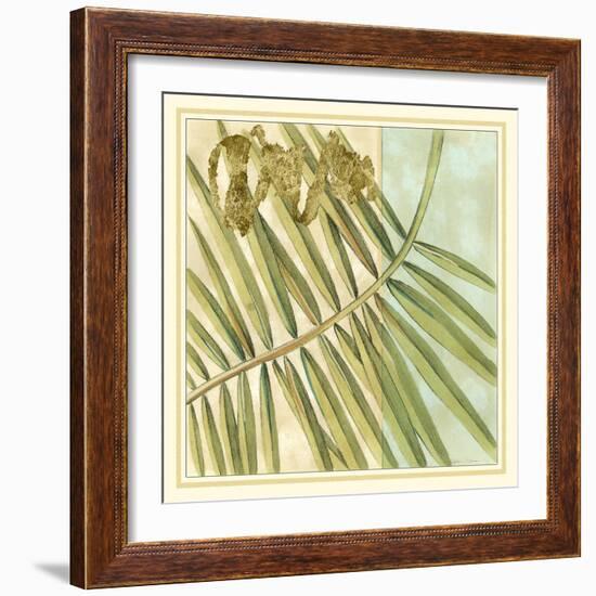 Peacock Palm VI-Jennifer Goldberger-Framed Art Print