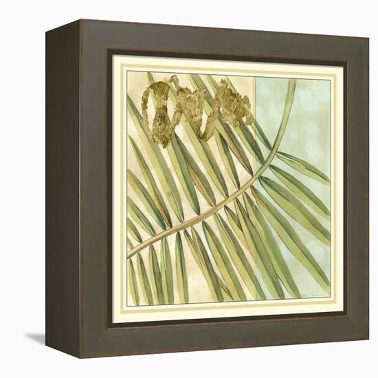 Peacock Palm VI-Jennifer Goldberger-Framed Stretched Canvas