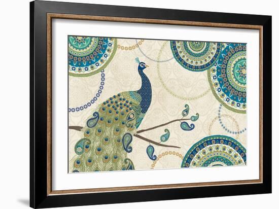 Peacock Paradise I-Veronique Charron-Framed Premium Giclee Print