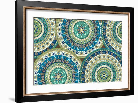 Peacock Paradise IV-Veronique Charron-Framed Art Print