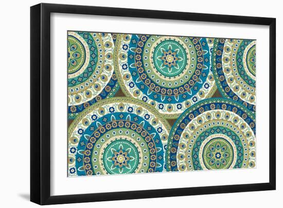 Peacock Paradise IV-Veronique Charron-Framed Art Print