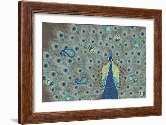 Peacock Paradise V-Veronique Charron-Framed Art Print