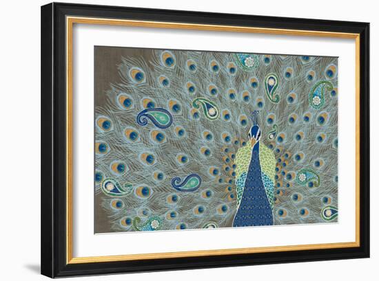 Peacock Paradise V-Veronique Charron-Framed Art Print