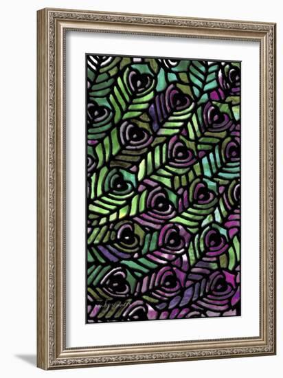 Peacock Pattern-Mindy Sommers-Framed Giclee Print