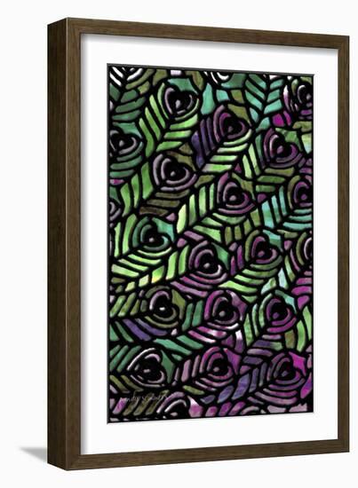 Peacock Pattern-Mindy Sommers-Framed Giclee Print