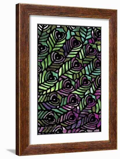 Peacock Pattern-Mindy Sommers-Framed Giclee Print