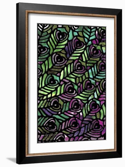 Peacock Pattern-Mindy Sommers-Framed Giclee Print