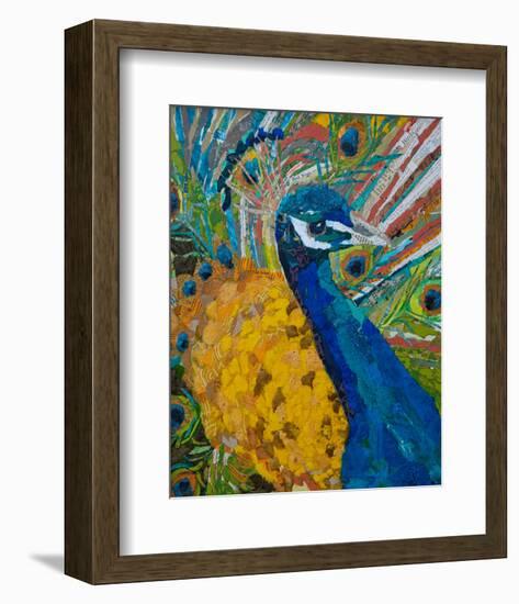 Peacock Plumage-null-Framed Premium Giclee Print