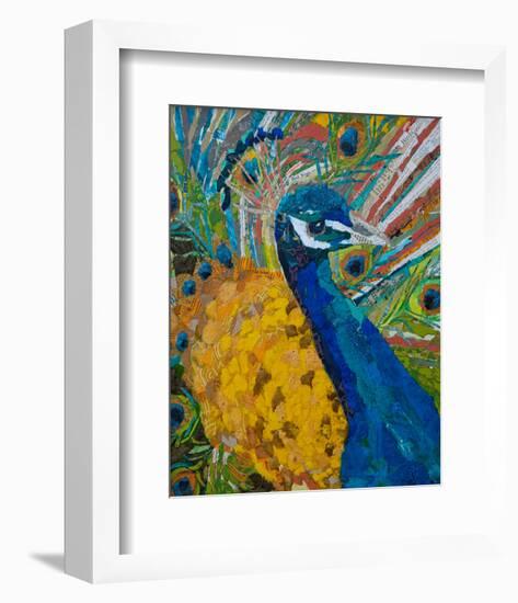 Peacock Plumage-null-Framed Premium Giclee Print