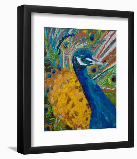 Peacock Plumage-null-Framed Art Print