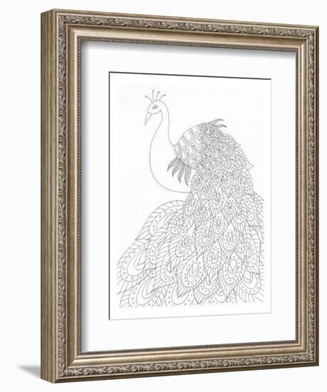 Peacock Queen-Pam Varacek-Framed Art Print