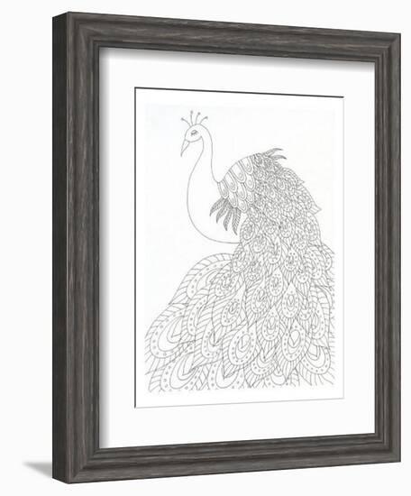 Peacock Queen-Pam Varacek-Framed Art Print