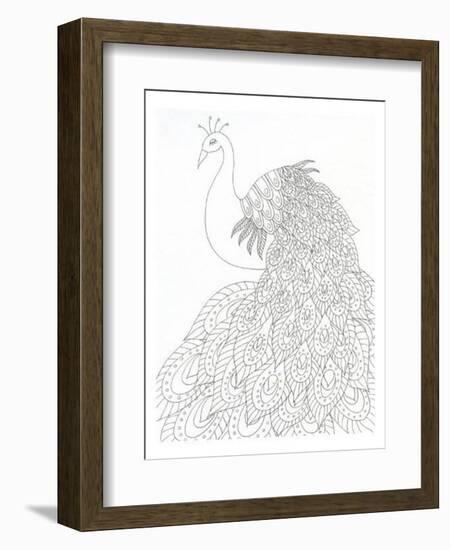 Peacock Queen-Pam Varacek-Framed Art Print