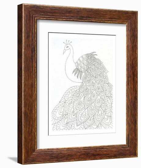 Peacock Queen-Pam Varacek-Framed Art Print