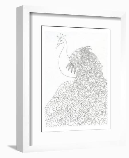 Peacock Queen-Pam Varacek-Framed Art Print