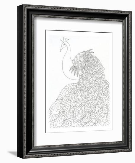 Peacock Queen-Pam Varacek-Framed Art Print