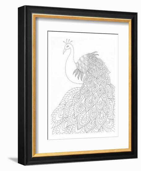 Peacock Queen-Pam Varacek-Framed Art Print