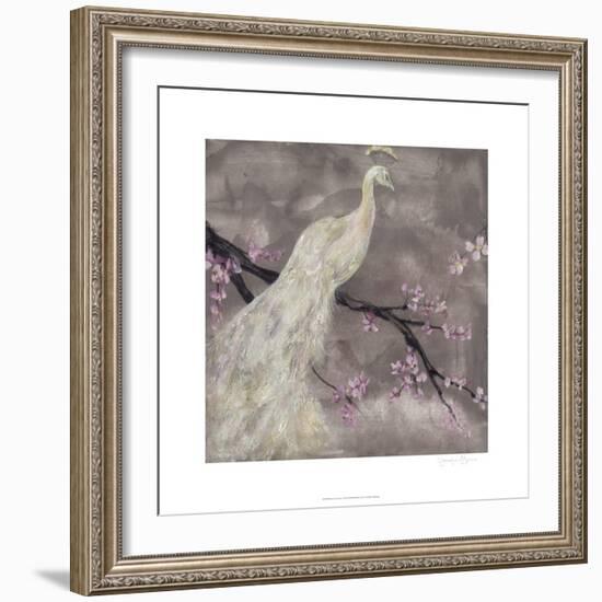 Peacock Serenity I-Jennifer Goldberger-Framed Art Print