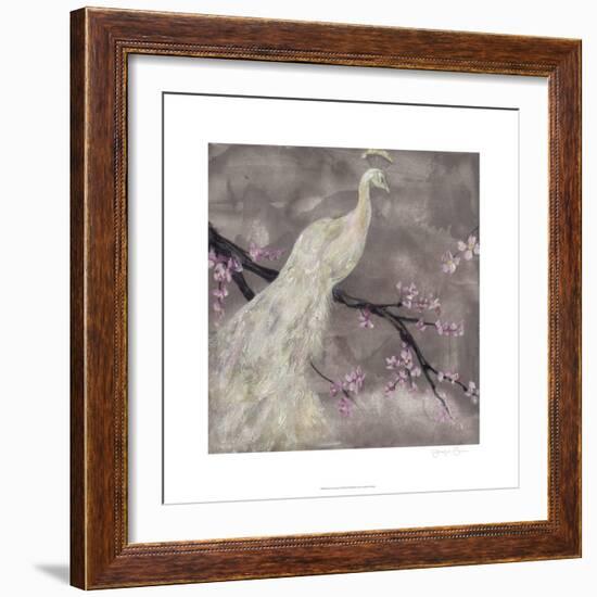 Peacock Serenity I-Jennifer Goldberger-Framed Art Print