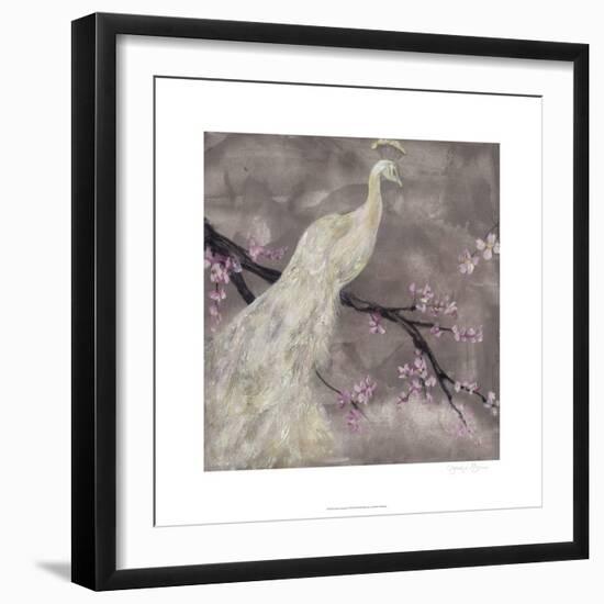 Peacock Serenity I-Jennifer Goldberger-Framed Art Print