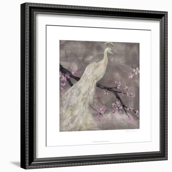 Peacock Serenity I-Jennifer Goldberger-Framed Art Print