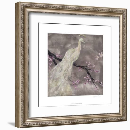 Peacock Serenity I-Jennifer Goldberger-Framed Art Print