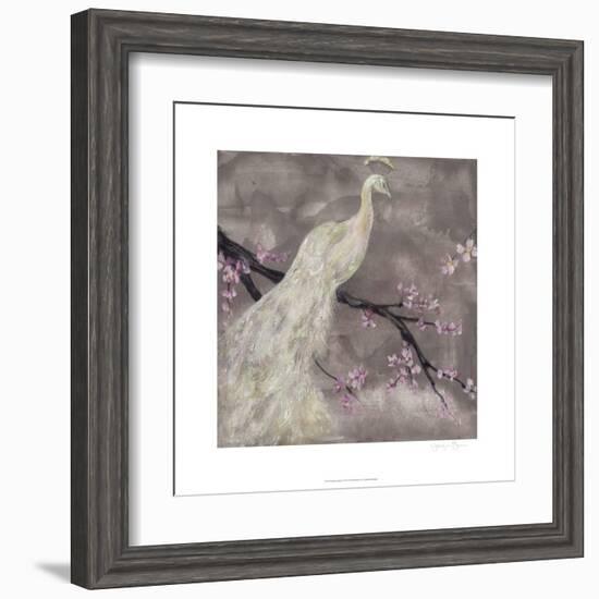 Peacock Serenity I-Jennifer Goldberger-Framed Art Print