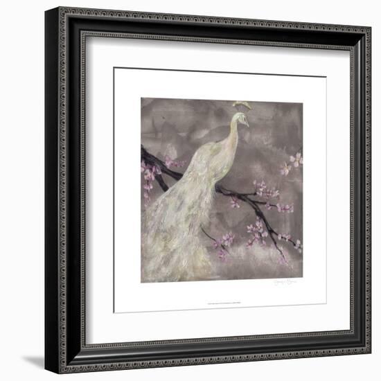 Peacock Serenity I-Jennifer Goldberger-Framed Art Print