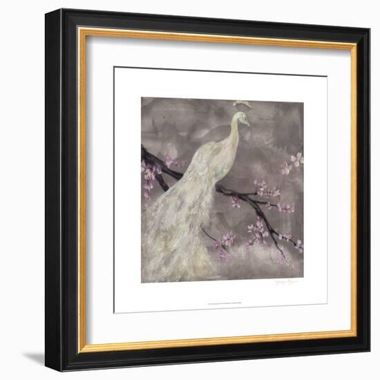 Peacock Serenity I-Jennifer Goldberger-Framed Art Print