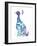 Peacock Splash II-Jennifer Goldberger-Framed Premium Giclee Print