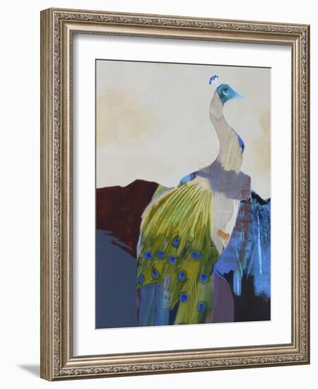 Peacock Transition I-Larry Foregard-Framed Art Print