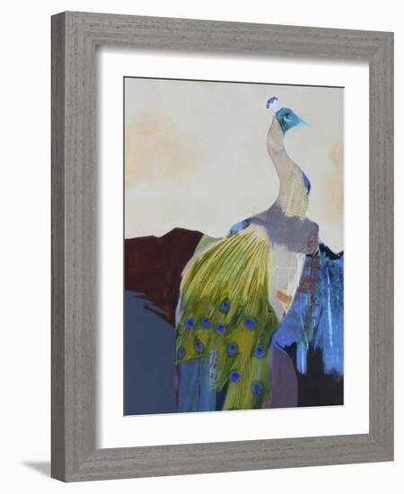 Peacock Transition I-Larry Foregard-Framed Art Print