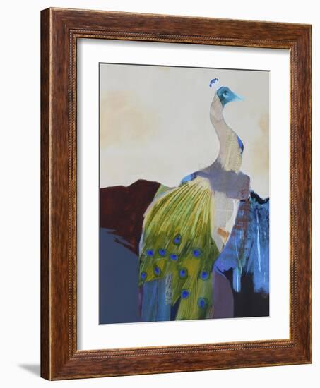 Peacock Transition I-Larry Foregard-Framed Art Print