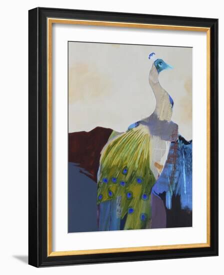 Peacock Transition I-Larry Foregard-Framed Art Print