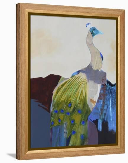 Peacock Transition I-Larry Foregard-Framed Stretched Canvas