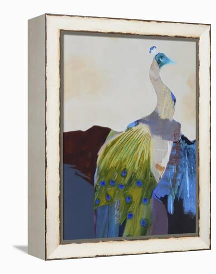 Peacock Transition I-Larry Foregard-Framed Stretched Canvas