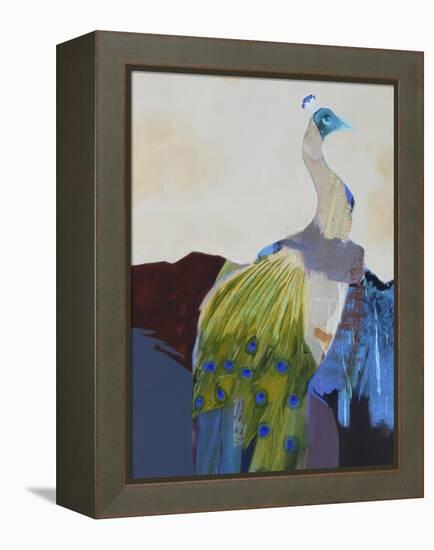 Peacock Transition I-Larry Foregard-Framed Stretched Canvas