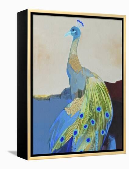 Peacock Transition II-Larry Foregard-Framed Stretched Canvas