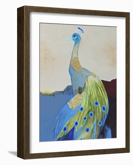 Peacock Transition II-Larry Foregard-Framed Art Print
