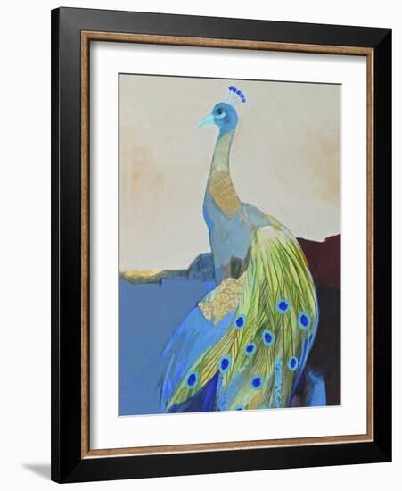 Peacock Transition II-Larry Foregard-Framed Art Print