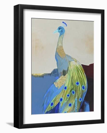 Peacock Transition II-Larry Foregard-Framed Art Print