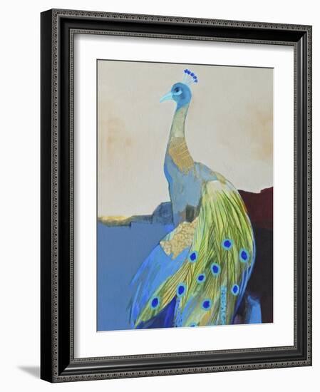 Peacock Transition II-Larry Foregard-Framed Art Print