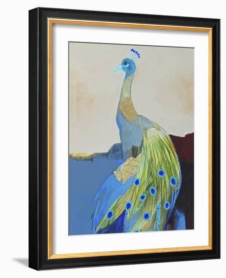 Peacock Transition II-Larry Foregard-Framed Art Print