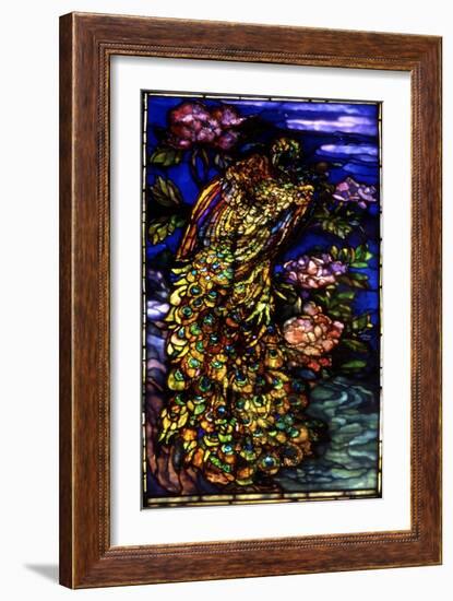 Peacock Window, 1892-1908 (Stained Glass)-John La Farge or Lafarge-Framed Giclee Print