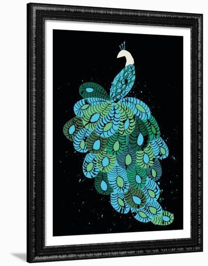 Peacock-Methane Studios-Framed Giclee Print