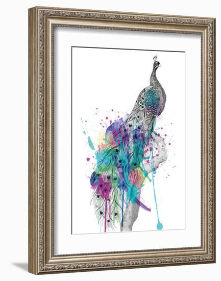 Peacock-Karin Roberts-Framed Premium Giclee Print