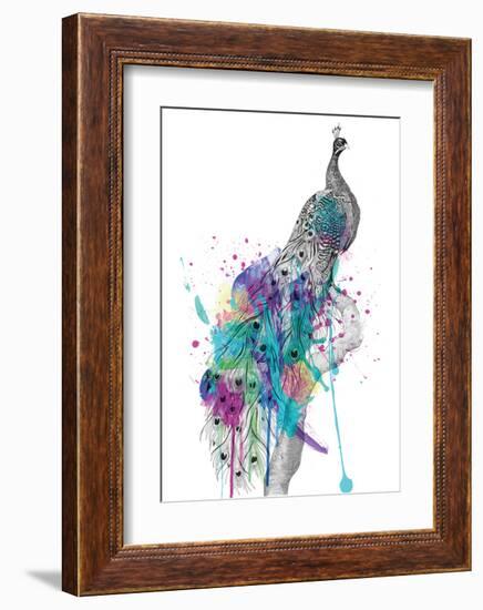 Peacock-Karin Roberts-Framed Premium Giclee Print